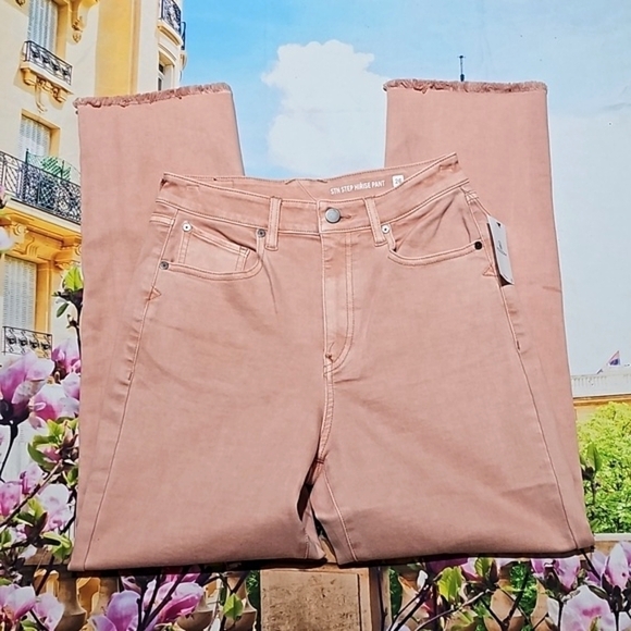 Volcom Straight Raw Hem High Rise Jeans Size 26 NWT - Picture 2 of 12